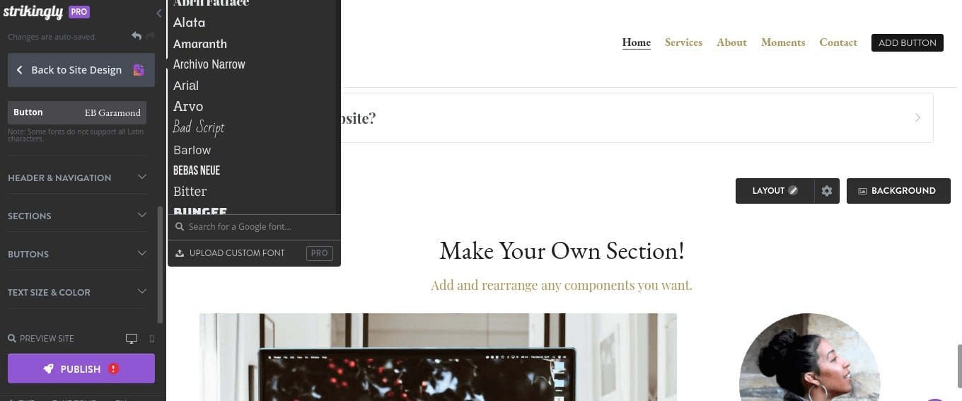null Customize FAQ sections